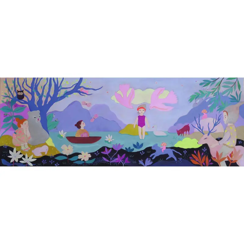100-Piece Children'S Lake-Themed Gallery Puzzle With Bonus Poster 1