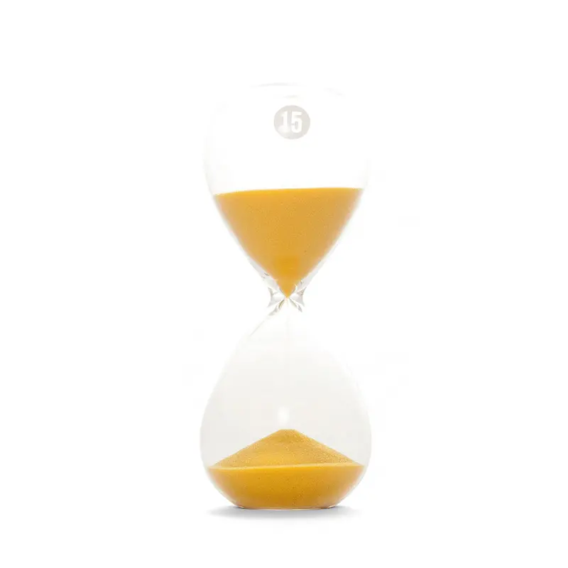 15-Minute Sand Timer – Dual-Color Hourglass 1