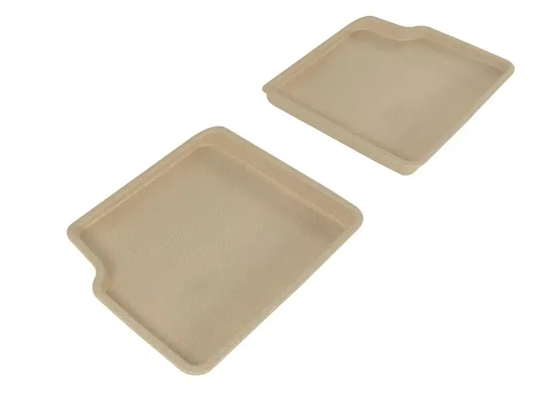 3D Maxpider Kagu Tan Floor Mats – Rear 2-Piece Set (L1Ch02121502) 1