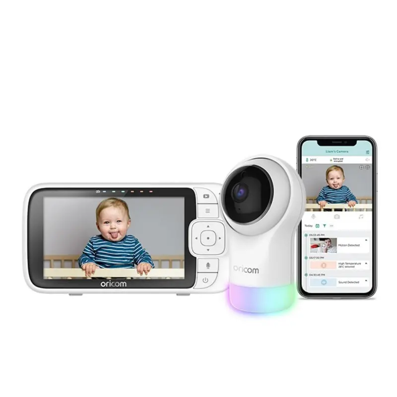 5" Glow+ Smart Baby Monitor – Hd Display With Nightlight & Audio Alerts 1