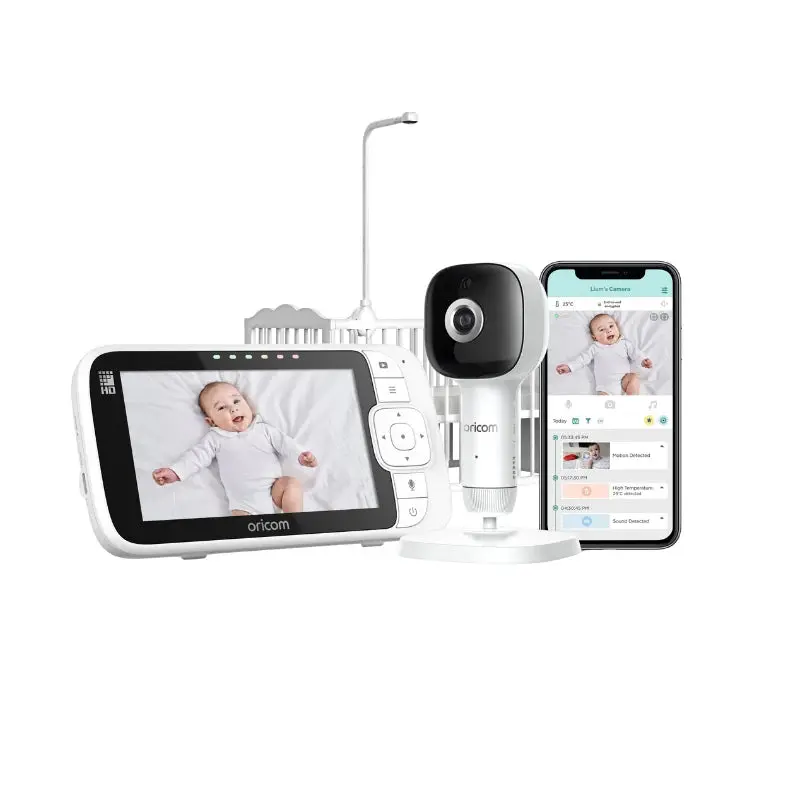 5-Inch Smart Hd Baby Monitor With Adjustable Cot Stand 1