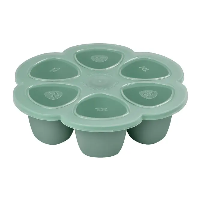 6-Compartment Silicone Portion Container – 150Ml Each, Sage Green 1