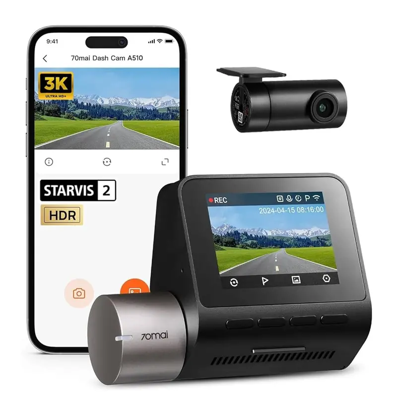 70Mai A510 3K Dash Cam Kit With Stravis 2 Mount 1