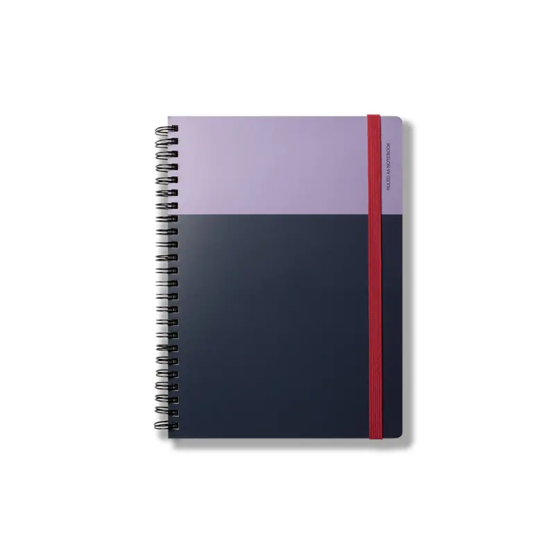 A5 Spiral-Bound Ruled Notebook With Bright Cover 1