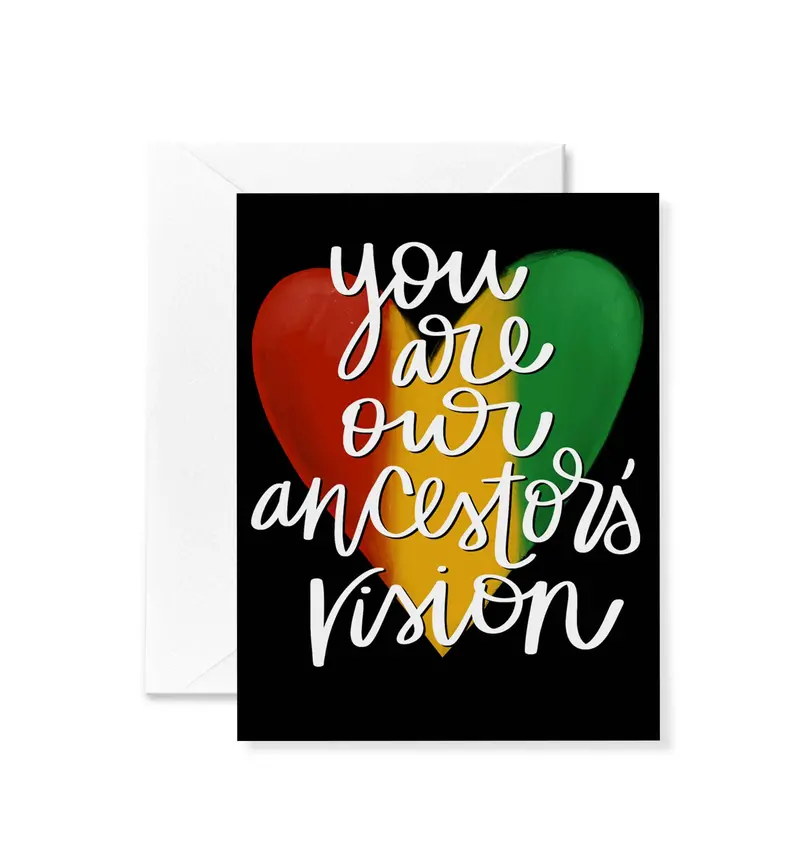 Ancestors' Vision Inspirational Greeting Card 1