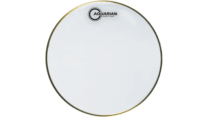 Aquarian Classic Clear Drumhead – 13-Inch Single-Ply Batter Head 1