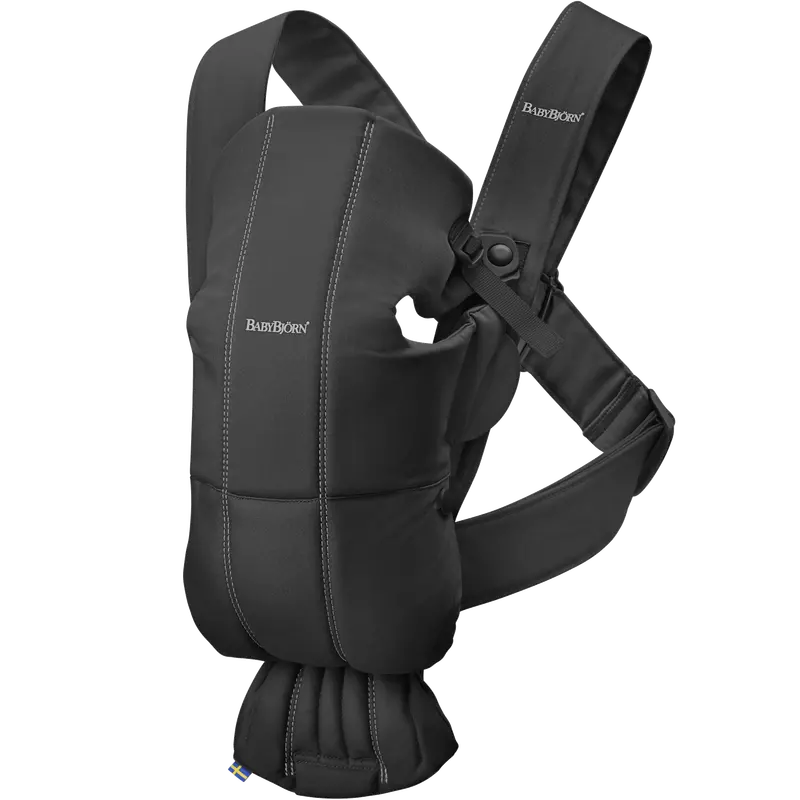 Baby Carrier Mini – Cotton Black Edition 1
