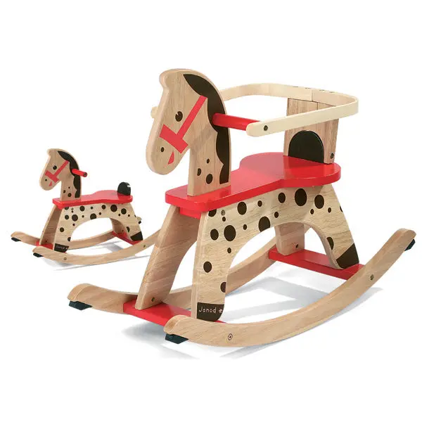 Caramel-Colored Rocking Horse Toy 1