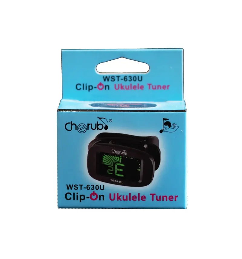 Cherub Auto-On Clip-On Ukulele Tuner — Precision Chromatic Detection 1