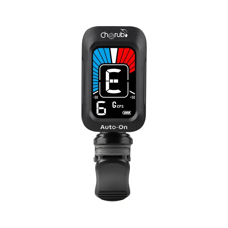 Cherub Wst-645 Auto-On Clip-On Tuner – Rechargeable, Compact Black Design 1