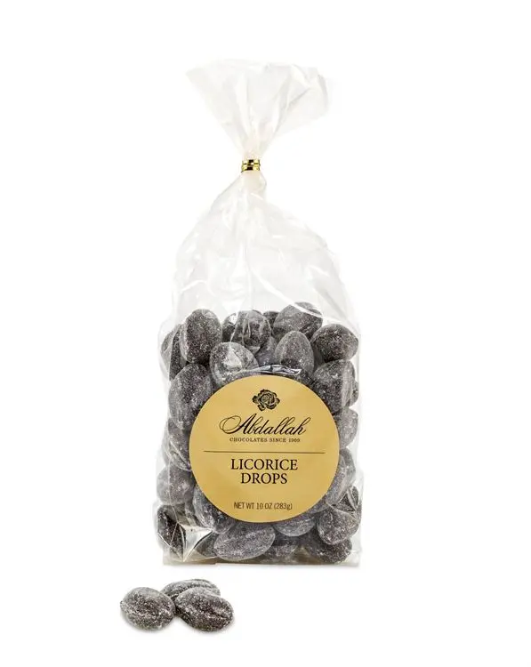 Classic Black Licorice Drops – 10 Oz Resealable Candy Bag 1
