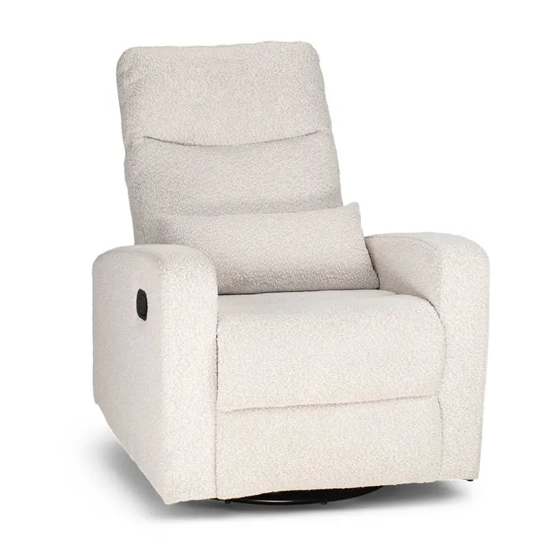 Cocoon Plush Bouclé Reclining Glider Chair 1