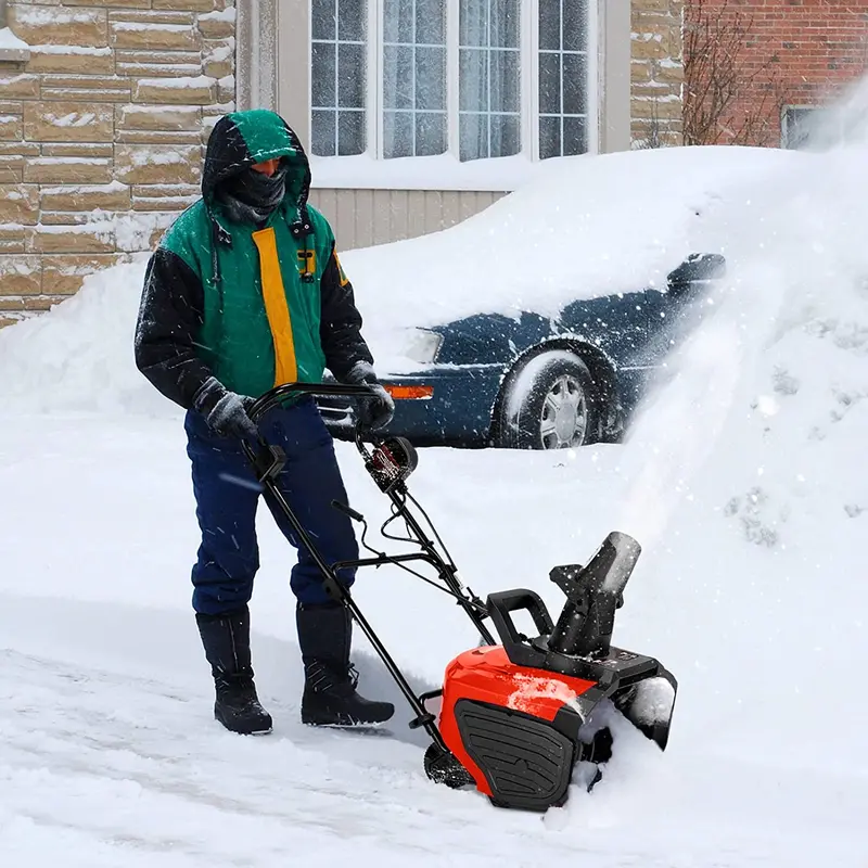 Corded Electric Snow Blower For Fast, Efficient Driveway Clearing 1