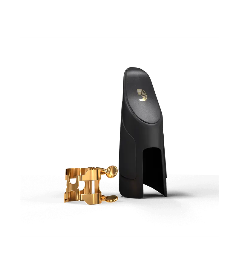 D'Addario H-Ligature And Cap For Bb Clarinet – Gold-Plated Finish 1