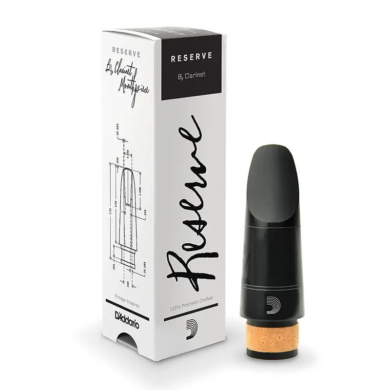 D'Addario Woodwinds Reserve Bb Clarinet Mouthpiece – X10 Cut, 1.12Mm Tip Opening 1