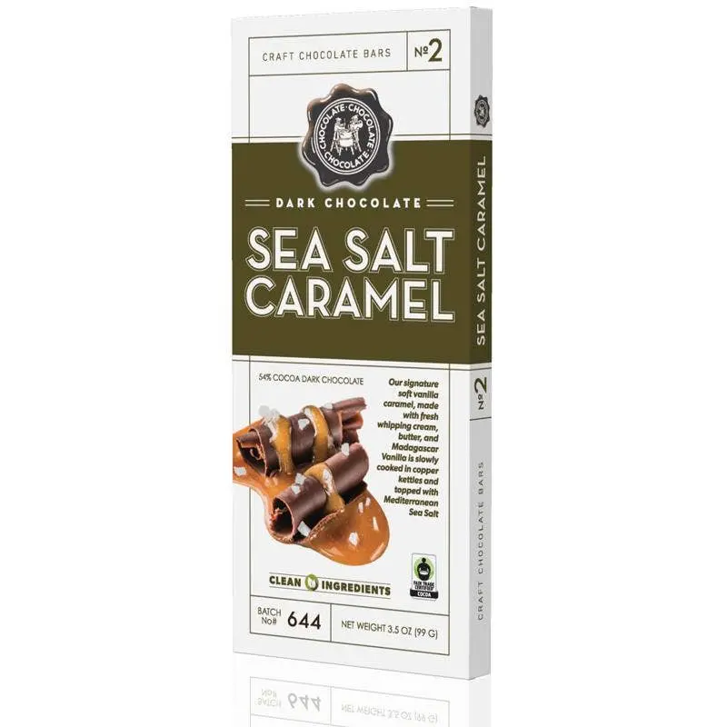 Dark Chocolate Sea Salt Caramel Energy Bar – 3.5 Oz 1