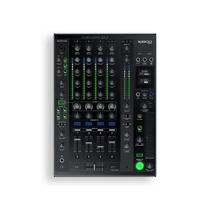 Denon Prime 4X Club Mixer – 4-Channel Professional Dj Console 1