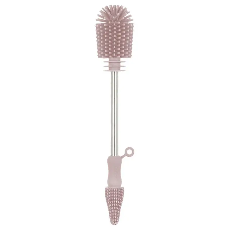 Dual-Ended Silicone Baby Bottle Cleaning Brush – Multiple Colors 1