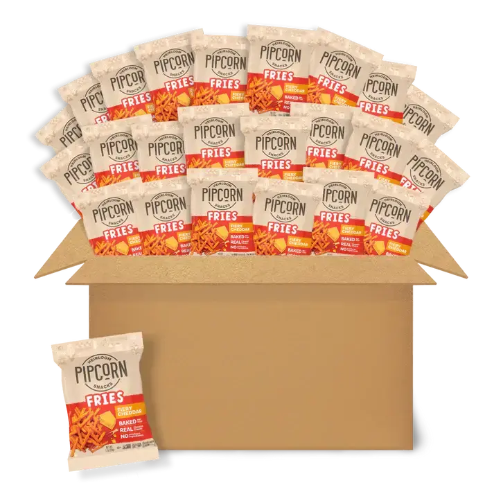 Fiery Cheddar Fries – 1-Ounce Spicy Cheese Snack 1