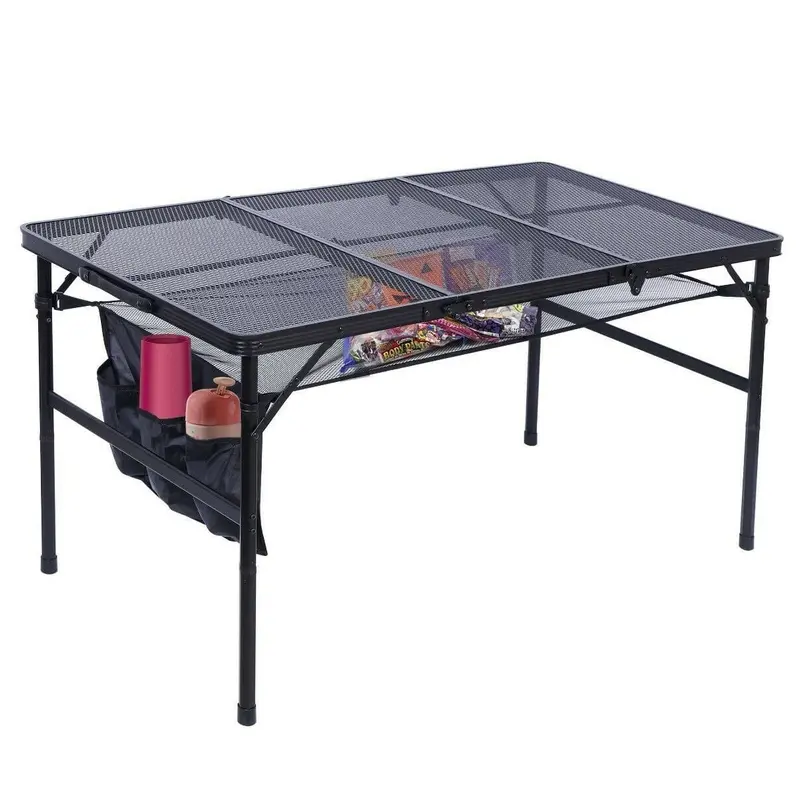 Foldable Metal Picnic Table For Modern Outdoor Dining And Entertainment 1