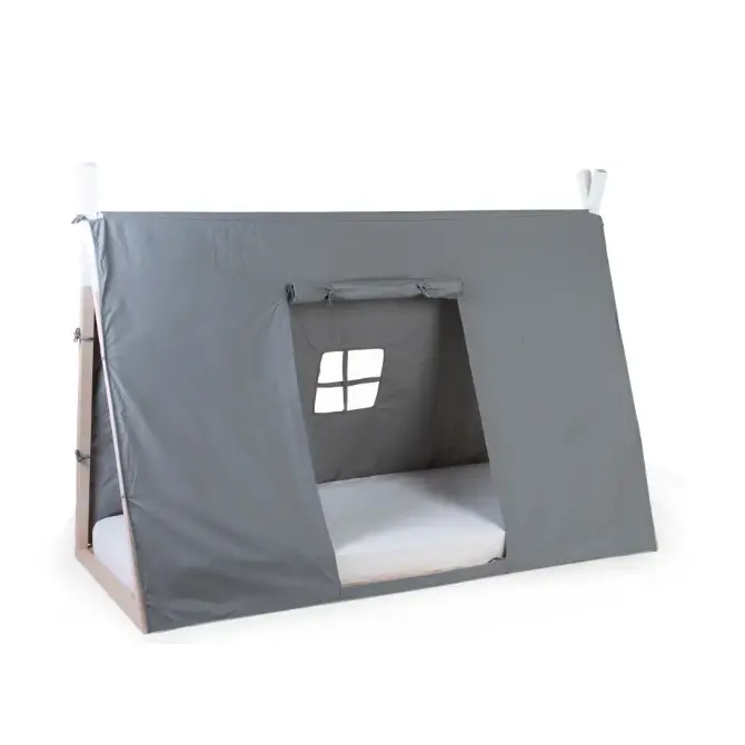 Grey Tent Cover For Childhome Tipi Junior Bed 1