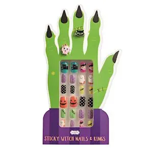 Halloween-Themed Nail Art Set – Festive Design Kit 1