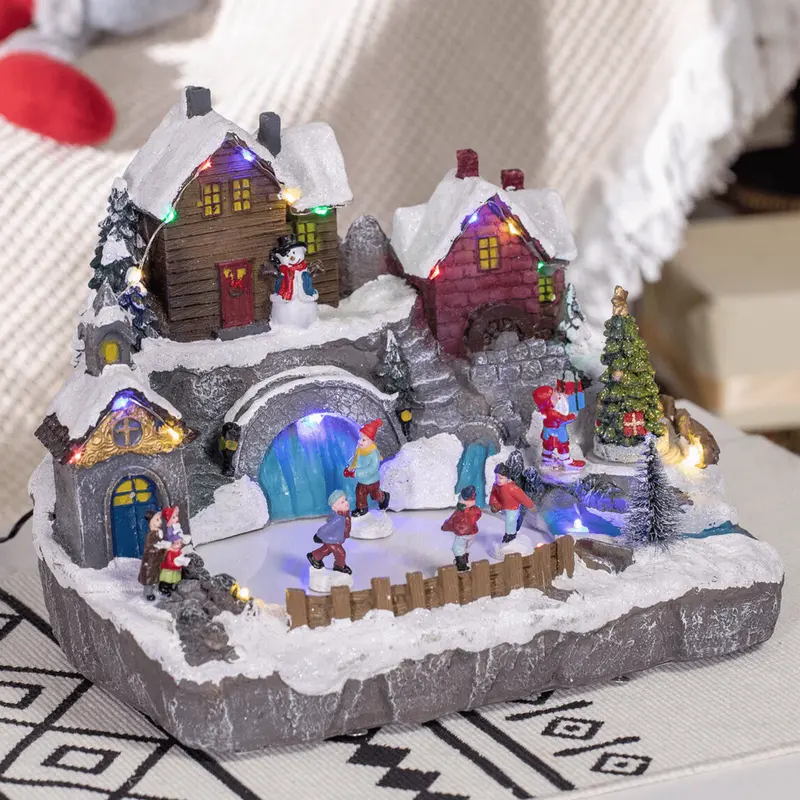 Jolly Holiday Led Village House Figurine – Pre-Lit Christmas Decor 1