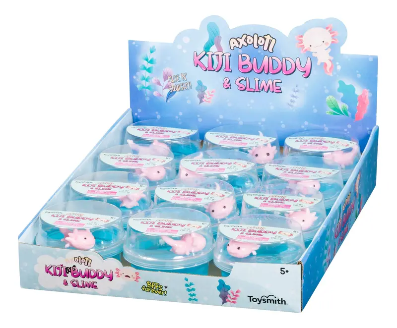 Kiji Buddy Axolotl Slime – Gooey Aquatic-Themed Sensory Play 1