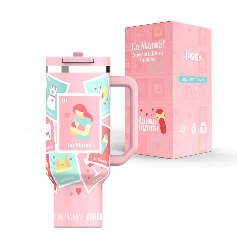 La Mamá 40 Oz Insulated Stainless Tumbler 1