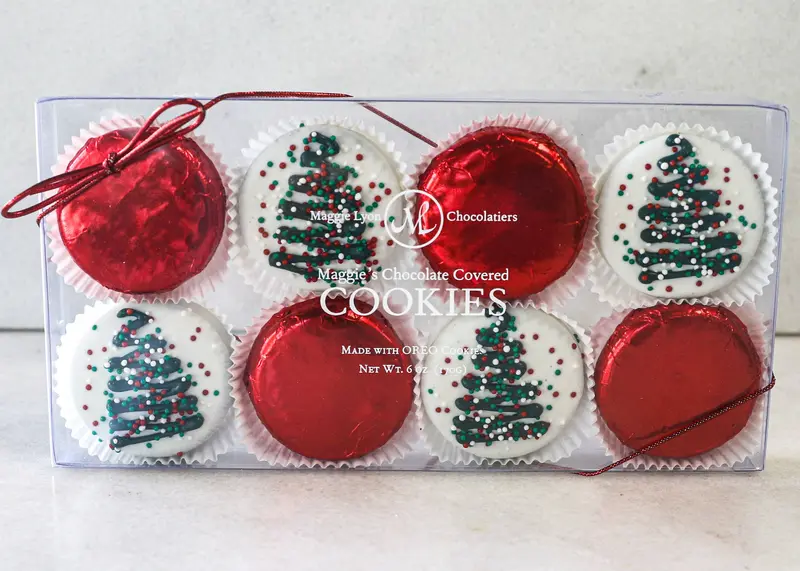 Maggie'S Festive Christmas Tree Chocolate Cookies (8-Pack) 1