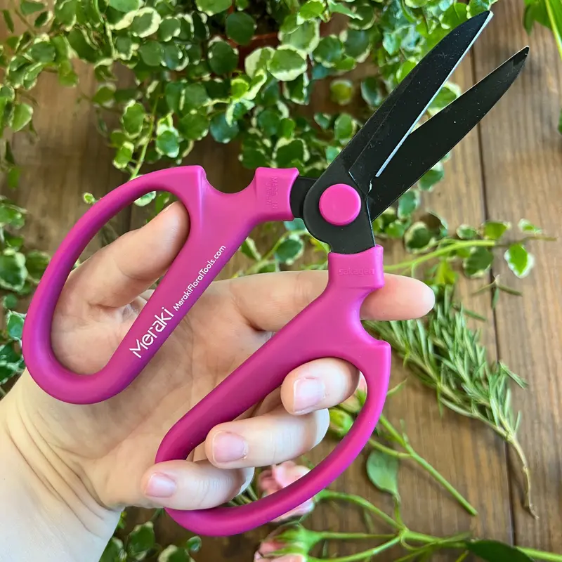 Meraki 7.6-Inch Pruning Shears – Bougainvillea Design 1