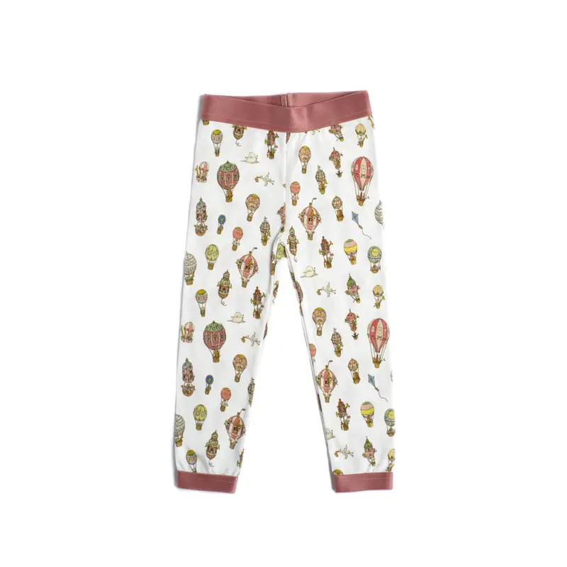 Powder Rose Hot Air Balloon Leggings 1
