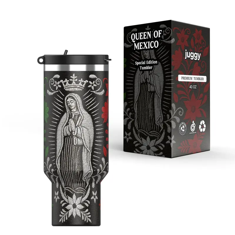 Queen Of Mexico Insulated 40 Oz Stainless Steel Tumbler 1