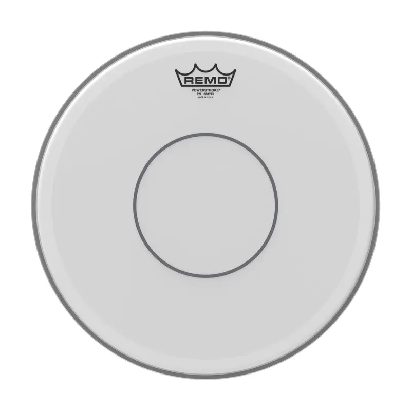 Remo Powerstroke 77 Coated Snare Drumhead – 14" Professional Drum Skin With Clear Dot 1