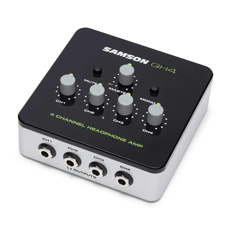 Samson Qh4 Four-Channel Headphone Amplifier – Multi-User Monitoring Hub 1