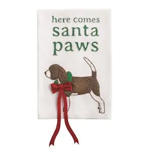 Santa Paws Pet-Themed Dangle Towel 1