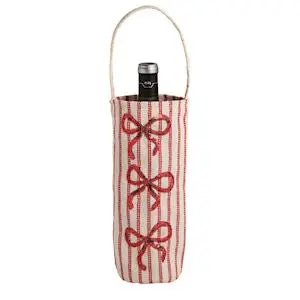 Sequin-Embellished Wine Carry Bag 1