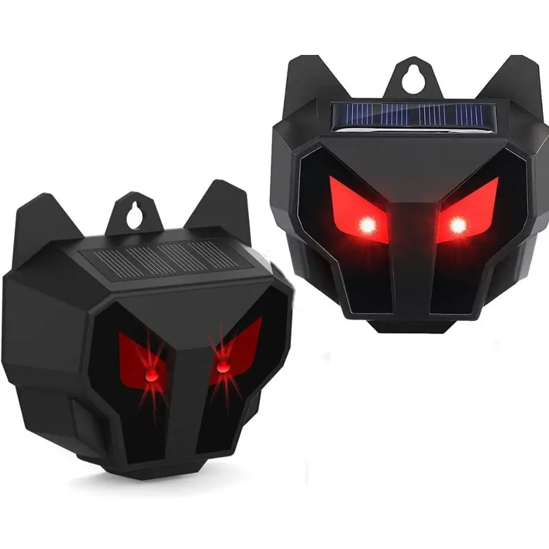 Solar-Powered Nocturnal Animal Repeller – Outdoor Pest Deterrent (2-Pack) 1