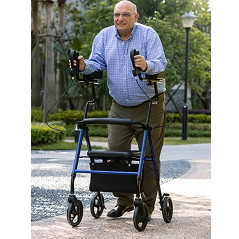 Sturdy Rollator Walker With Comfort Seat For Seniors 1