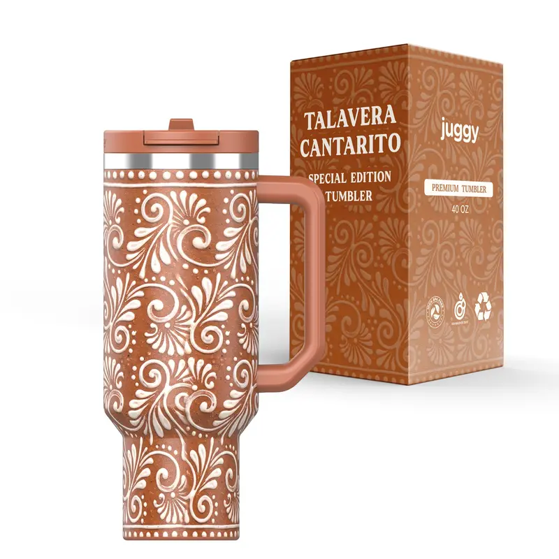 Talavera Cantarito 40Oz Insulated Tumbler 1