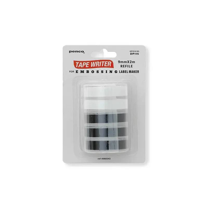 Tape Writer Refill Pack – 5-Piece Assortment 1