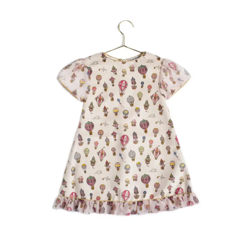 Velour Hot Air Balloon Print Party Dress 1