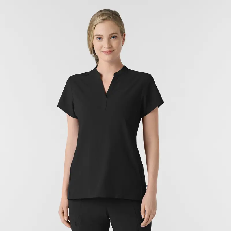 Wonderwink Women’S Mandarin Collar Scrub Top – Modern Professional Look 1