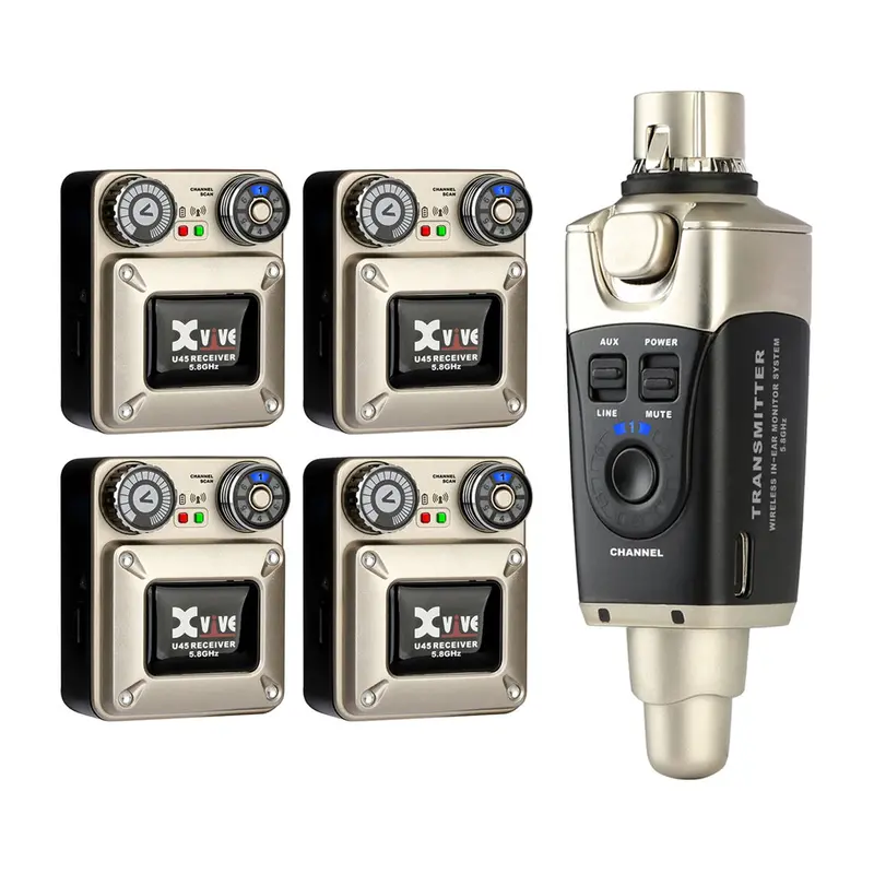 Xvive U45R4 5.8Ghz Wireless In-Ear Monitoring System – Quad-Channel 1