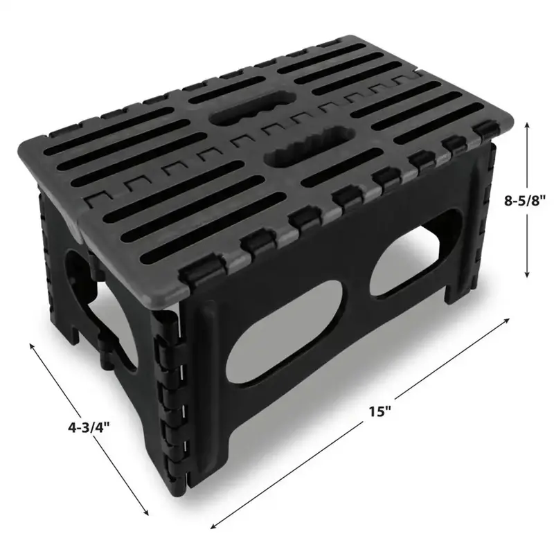 15-Foot Extra-Wide Folding Step Stool With Reinforced Aluminum Frame 1