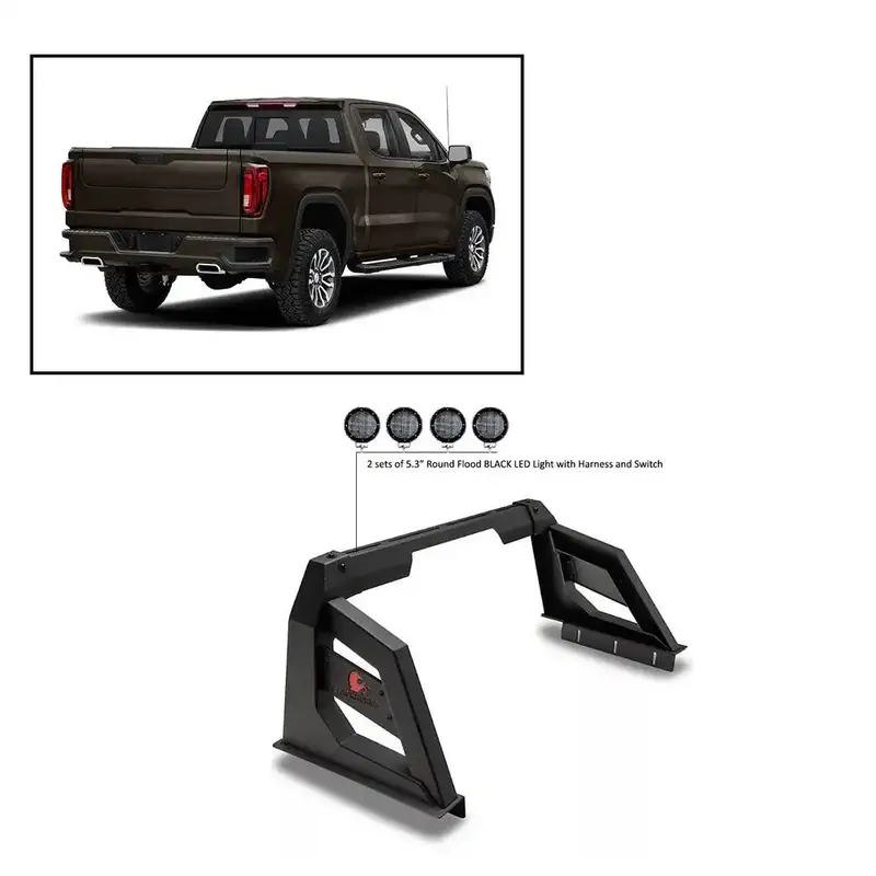 Black Horse Off-Road Rb-Ar1B-Plfb Armored Roll Bar Kit 1