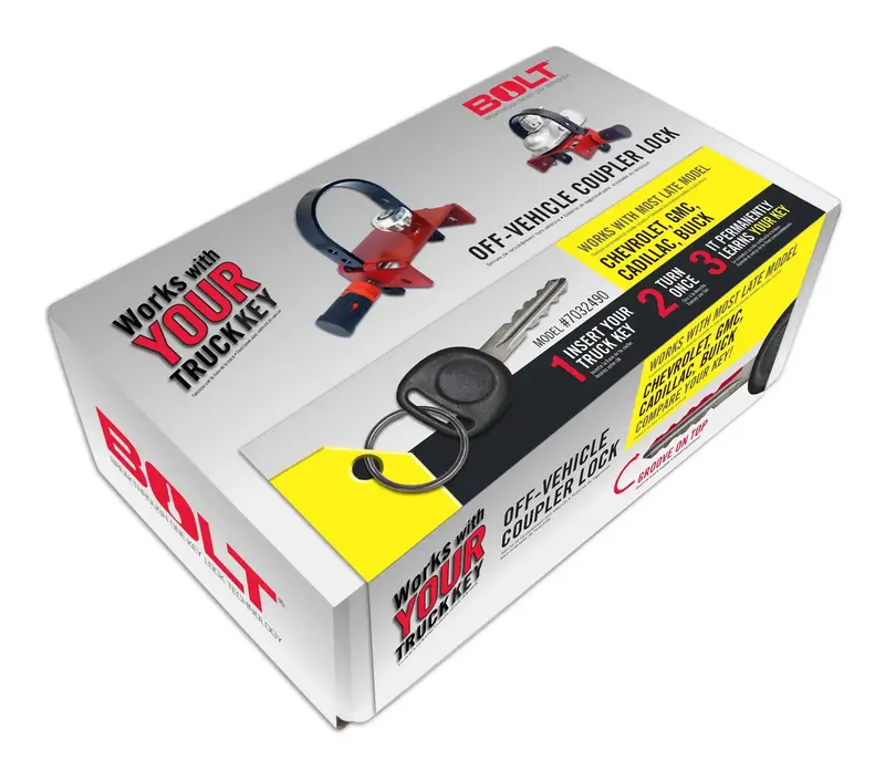 Bolt Gm Late-Model Off-Vehicle Coupler Lock – Secure Trailer Hitch Connection (7032490) 1