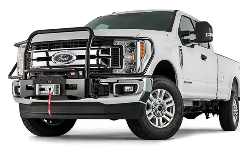 Warn Grille Guard – Powder-Coated Black (Model 98855), Requires Separate Insert Bars 1